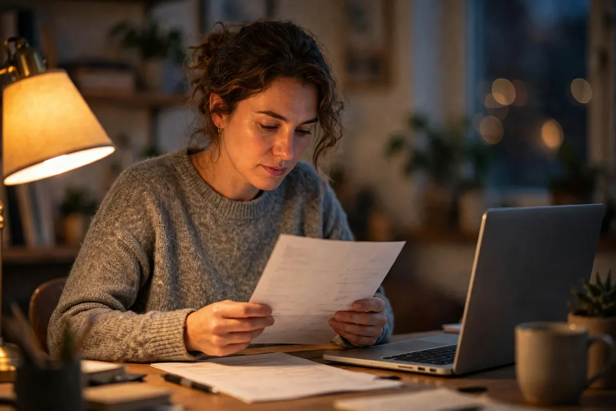 Arnagar Bank statement PDF to Excel — person opening a bank statement on a laptop