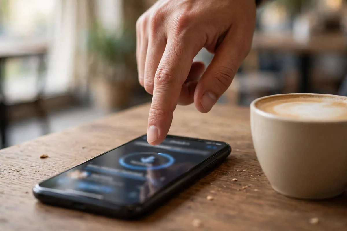 BOB password protected statement PDF to Excel — downloading a statement on a phone