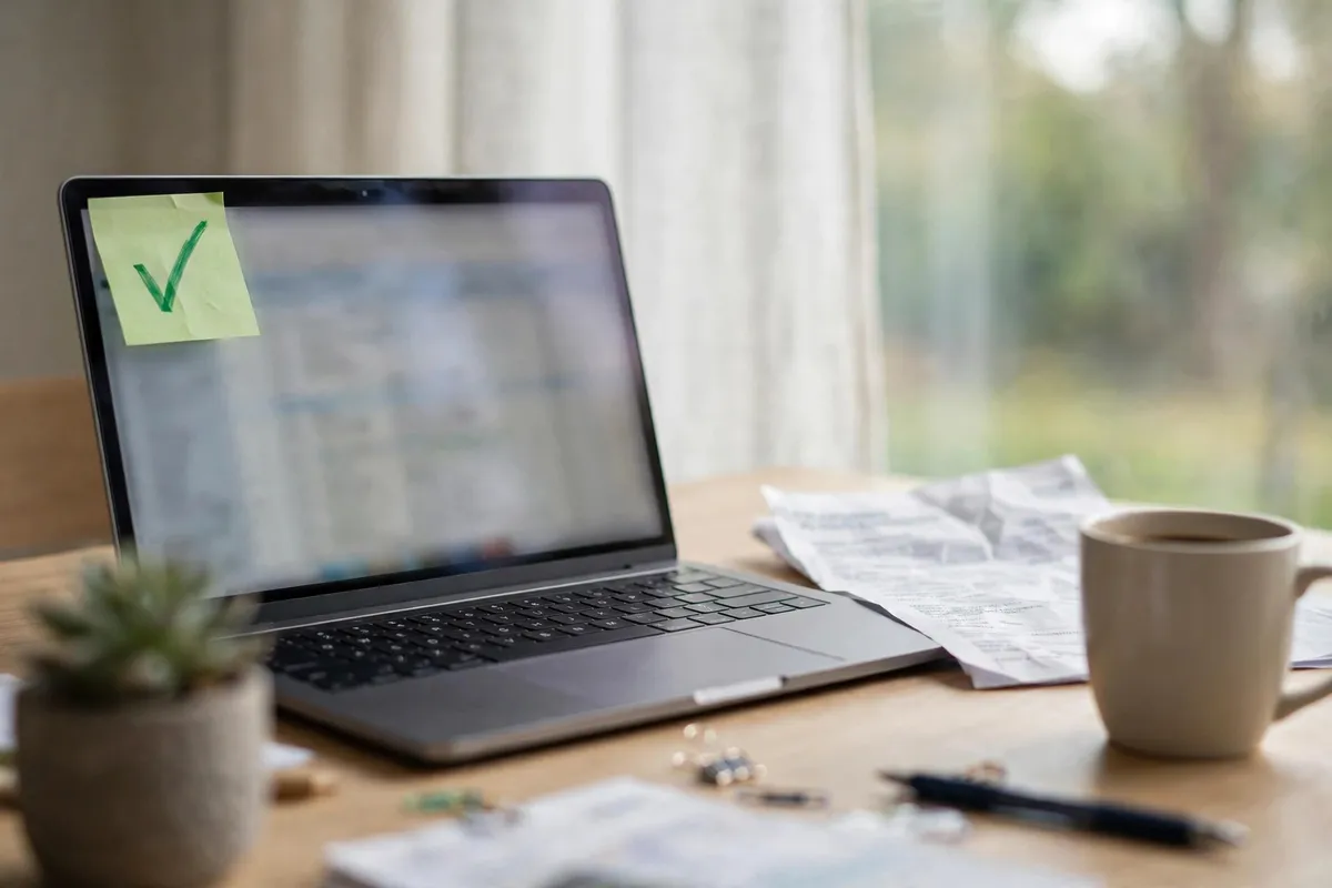 convert bank statement PDF to Excel — clean spreadsheet ready on a laptop after conversion