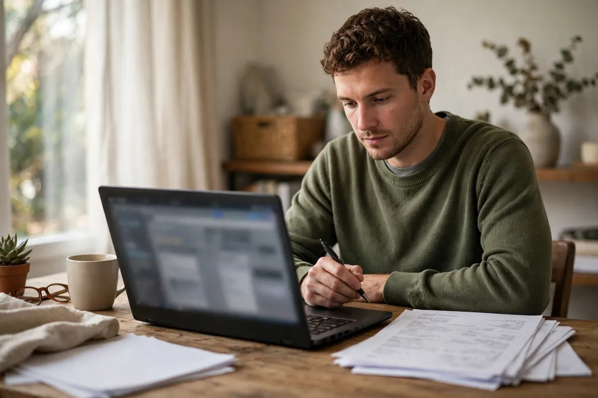 find duplicate bank transactions in QuickBooks Online — reviewing bank feed entries on a laptop