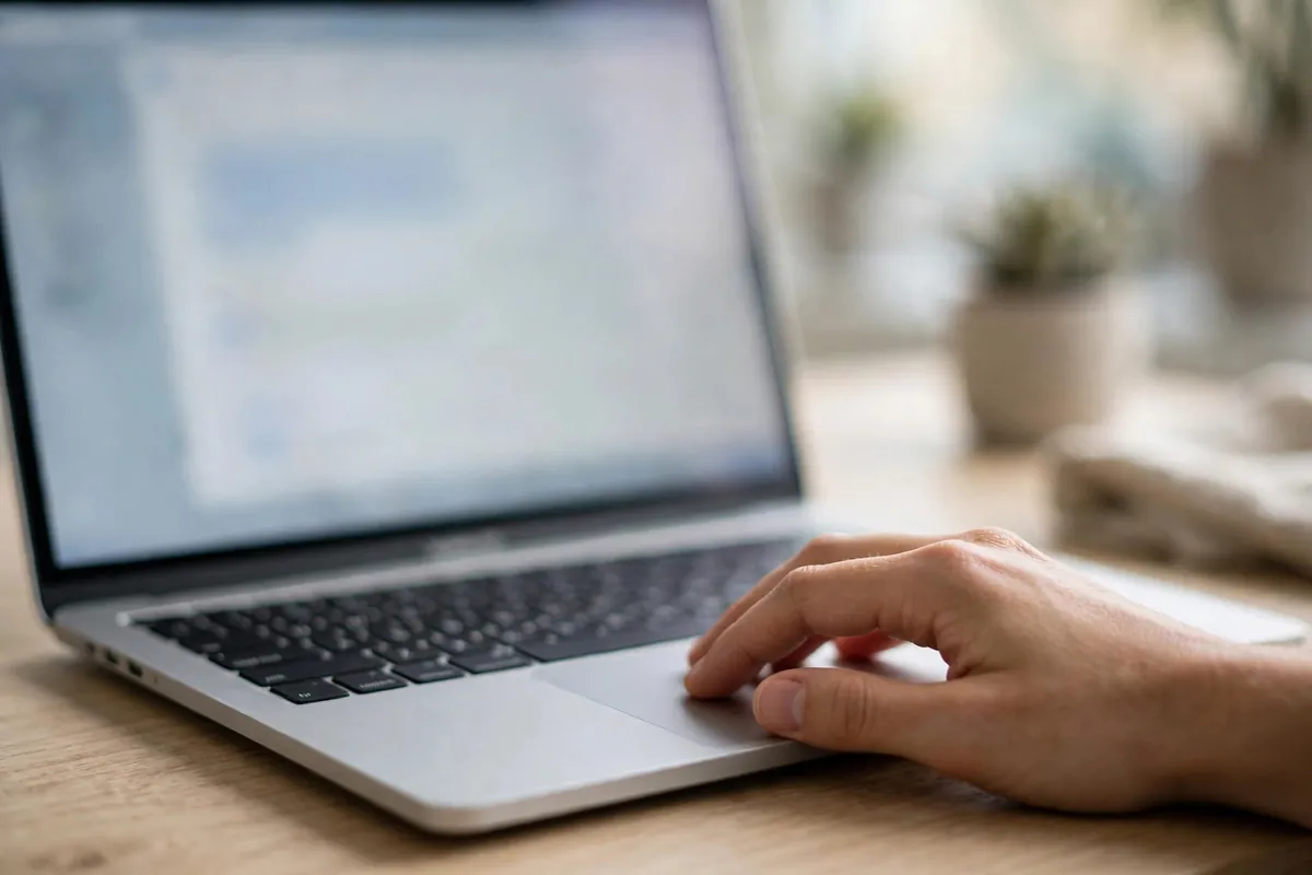 download Federal Bank statement via FedNet chatbot — laptop with chat support window open