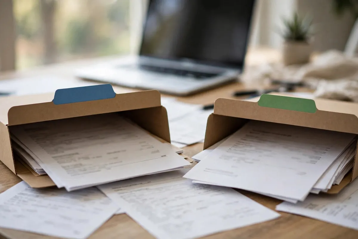 how bank statements work for freelancers in India — separating business and personal account folders