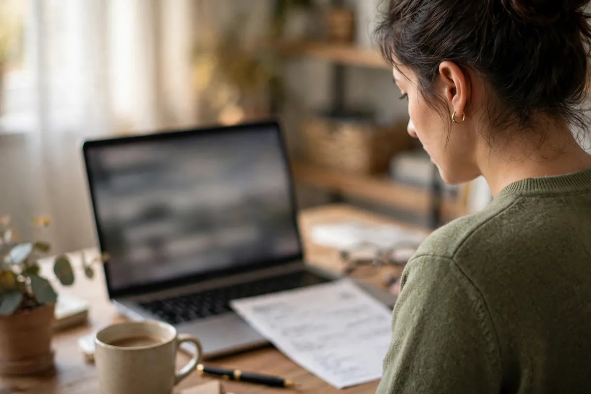 how to avoid duplicate transactions in QuickBooks Online — reviewing imported bank transactions on a laptop