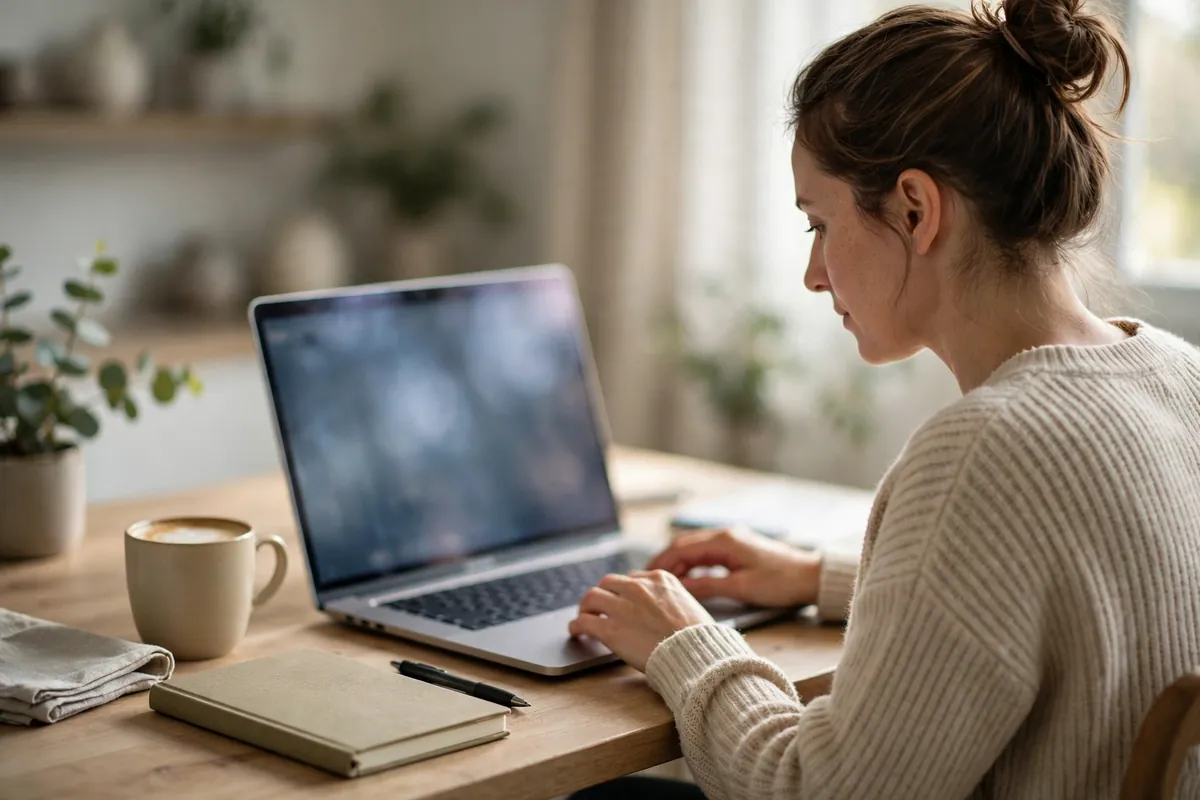 how to import PayPal into QuickBooks Online — downloading a report on a laptop