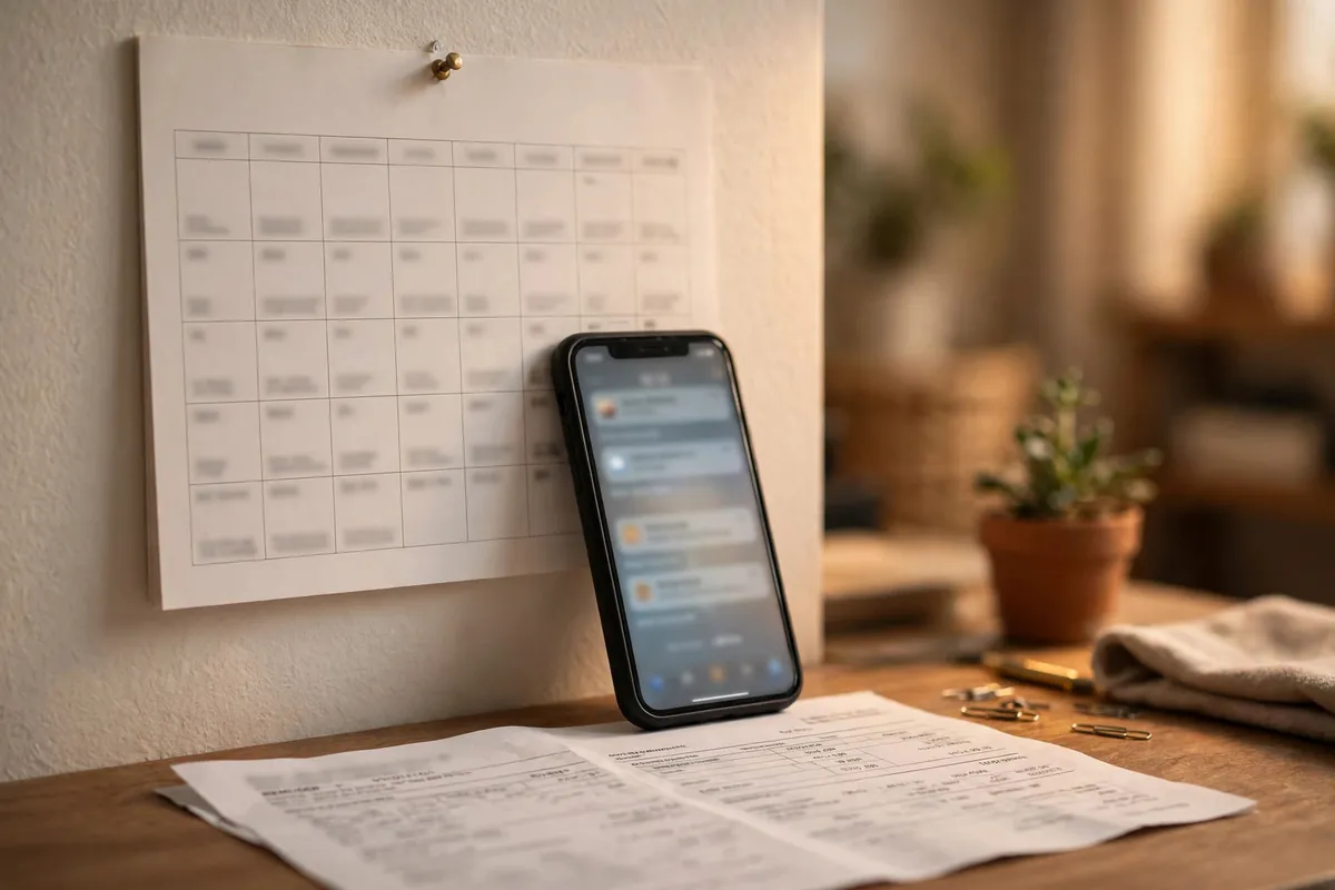 how to read an ICICI bank statement — tracking ECS auto-pay entries with a calendar reminder