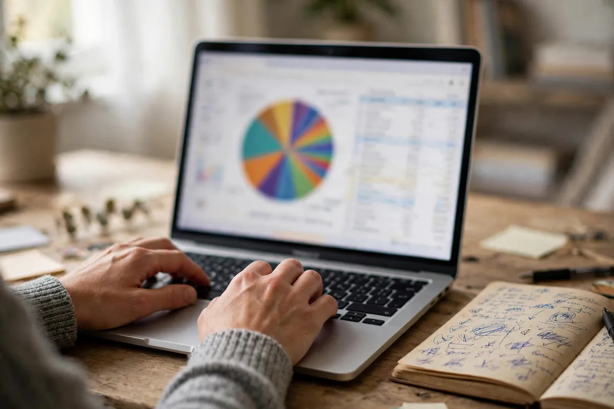 how to track expenses using your bank statement — turning transaction rows into a spending chart