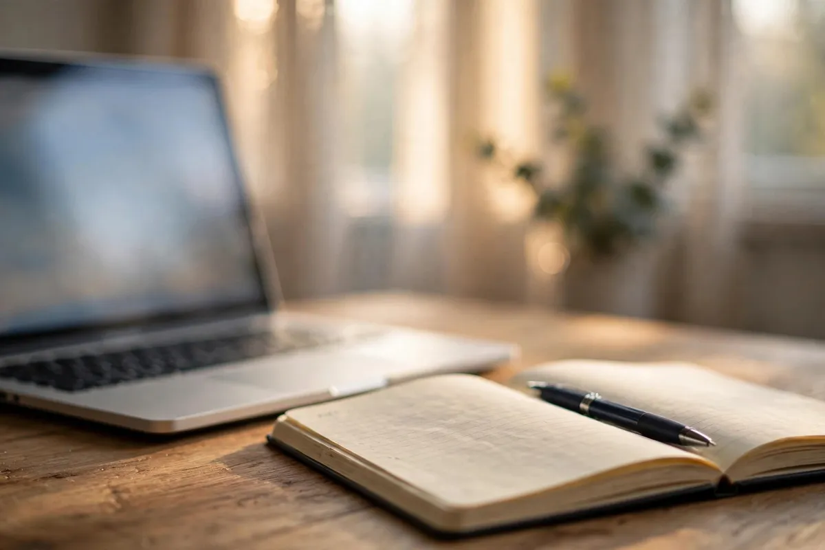 download ICICI bank statement via internet banking — person logging into online banking on a laptop