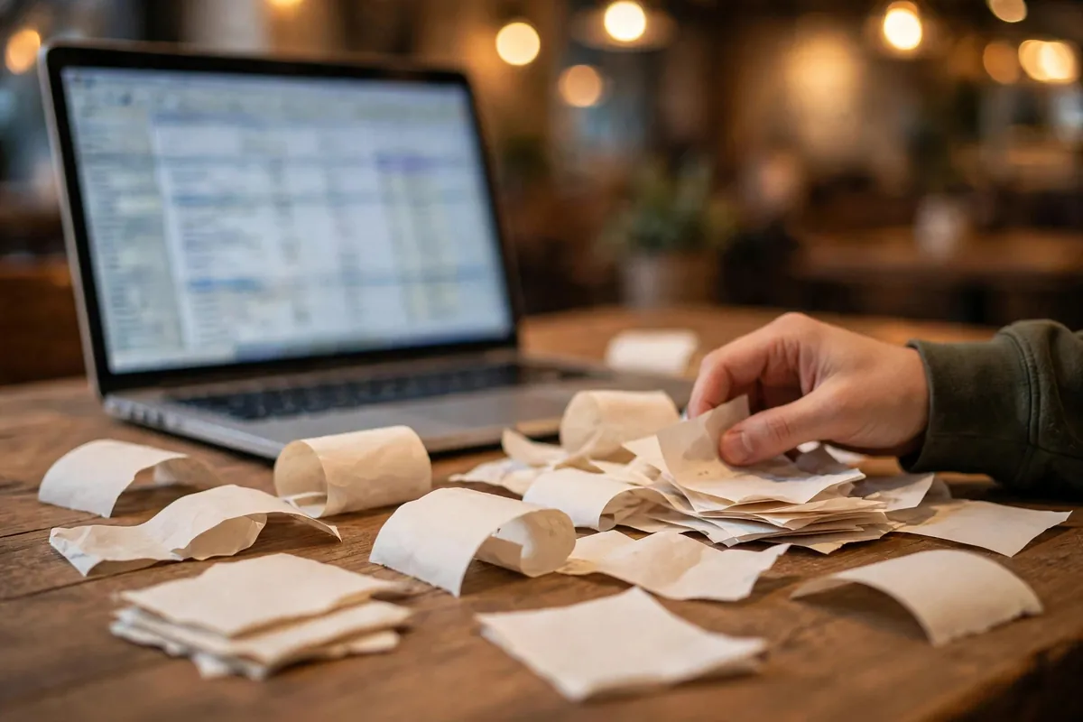 convert NAB bank statement PDF to Excel — reconciling the spreadsheet against invoices and receipts