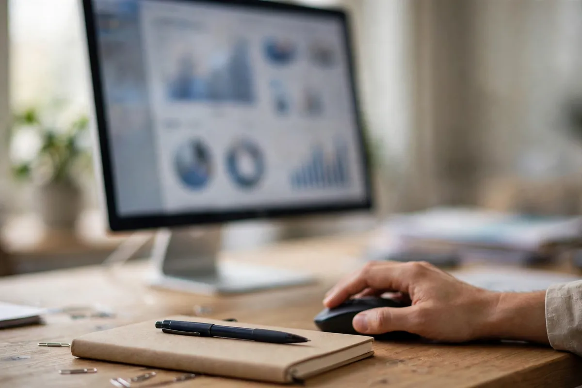import NatWest bank statement into Xero — monitor showing an accounting dashboard