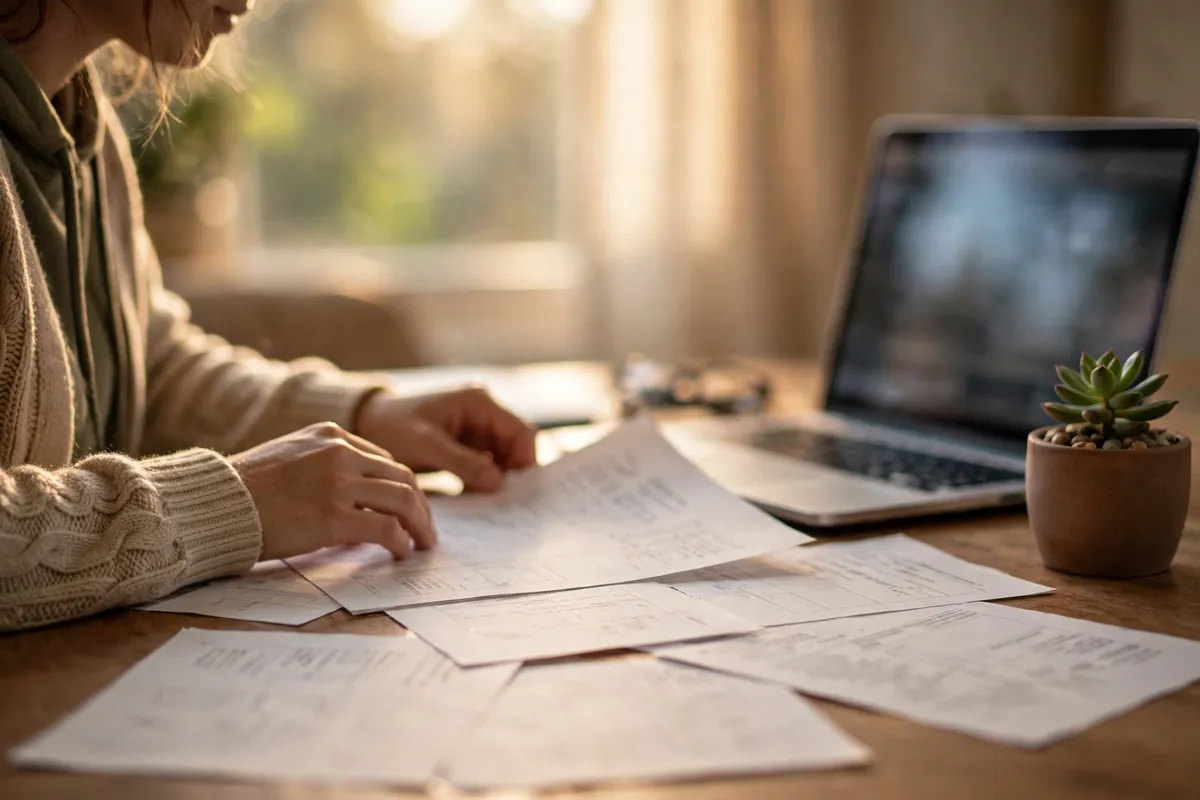 convert RBL Bank statement PDF to CSV — landlord reviewing rent deposits on a laptop
