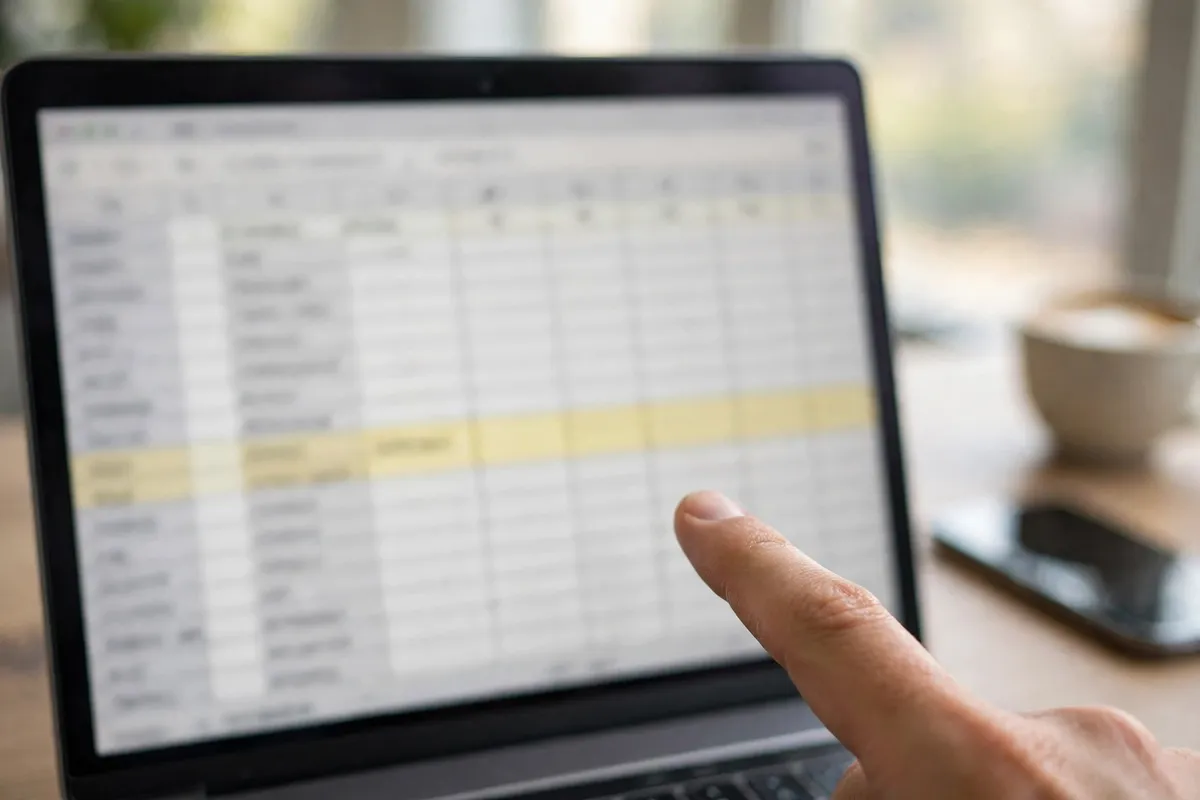 RBL Bank spending analysis — filtered subscription charges highlighted in an Excel sheet
