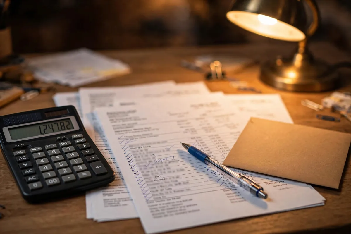 convert Scotiabank statement PDF to Excel for tax filing — reconciling statements with a calculator