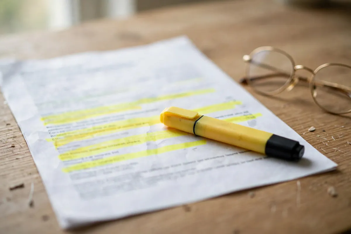 NEFT RTGS IMPS in bank statement — printed statement with highlighted narration rows