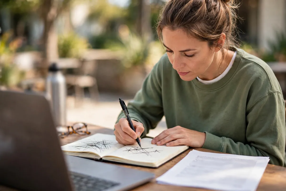 why is QuickBooks duplicating transactions — reconciling accounts on a laptop with a notebook open
